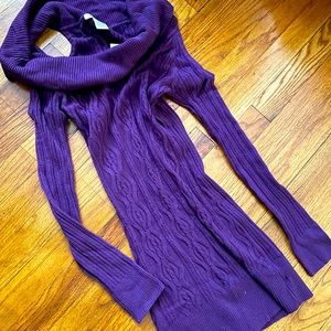 Arden B Cold shoulder sweater dress